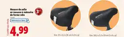 Lidl Housse de selle en mousse à mémoire de forme vélo offre