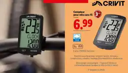 Lidl CRIVIT Compteur pour vélo sans fil offre
