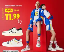 Lidl LIDL Sneakers unisexe offre