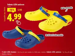 Lidl LIDL Sabots unisexe offre
