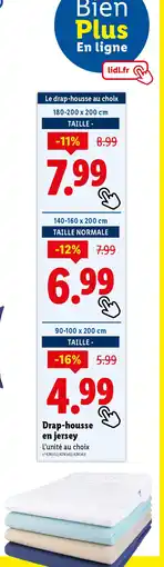 Lidl Drap-housse en jersey offre