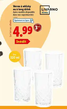 Lidl LIVARNO HOME Verres à whisky ou à long drink offre