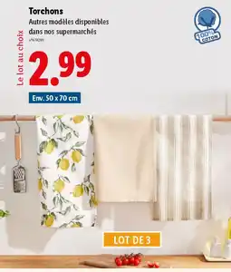 Lidl Torchons offre