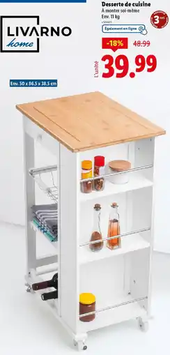 Lidl Desserte de cuisine offre