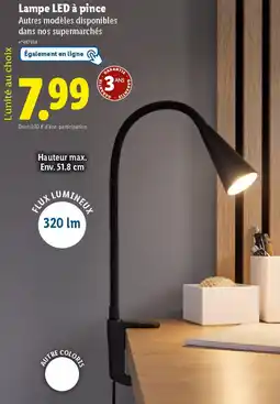 Lidl Lampe LED à pince offre