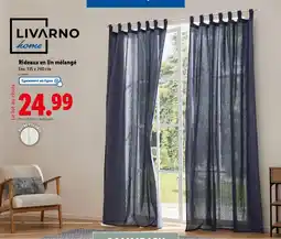 Lidl LIVARNO HOME Rideaux en lin mélangé offre
