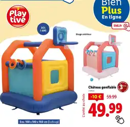 Lidl PLAYTIVE Château gonflable offre