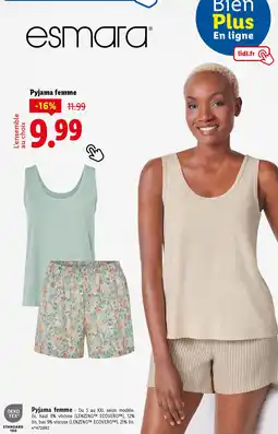 Lidl ESMARA Pyjama femme offre