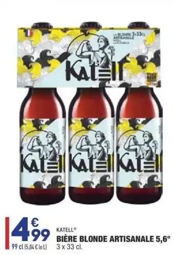 ALDI Bière blonde artisanale offre