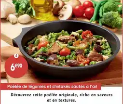 Maximo Poêlée de légumes et shiitakés sautés à l'ail offre