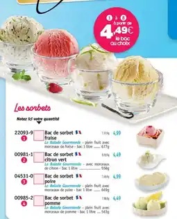 Maximo Les sorbets offre