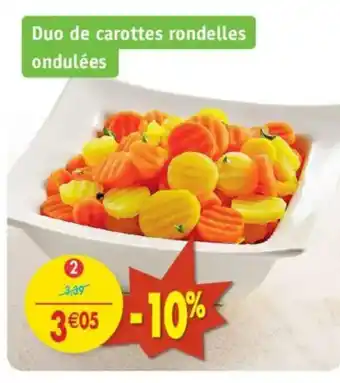 Maximo Duo de carottes rondelles ondulées offre