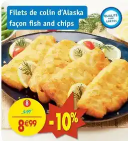 Maximo Filets de colin d'Alaska façon fish and chips offre