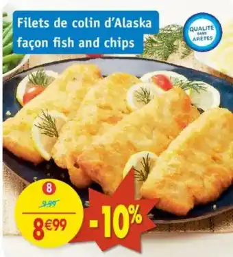 Maximo Filets de colin d'Alaska façon fish and chips offre