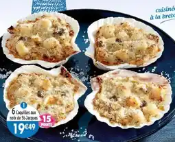 Maximo 6 Coquilles aux noix de St-Jacques offre