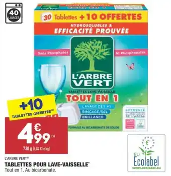 ALDI Tablettes pour lave-vaisselle offre