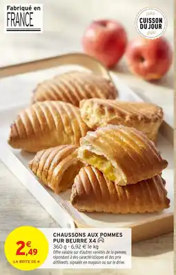Intermarché Hyper Chaussons aux pommes pur beurre x4 offre