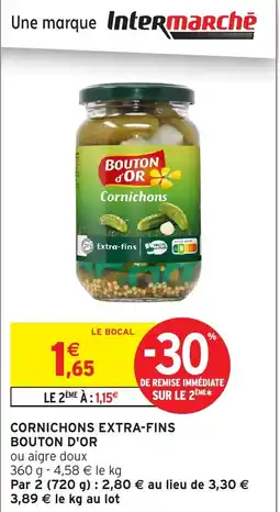 Intermarché Hyper Cornichons extra-fins bouton d'or offre