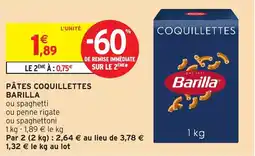 Intermarché Hyper Pâtes coquillettes barilla offre