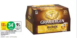 Intermarché Hyper Bière d'abbaye blonde grimbergen offre