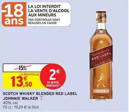 Intermarché Hyper Scotch whisky blended red label johnnie walker offre