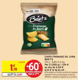 Intermarché Hyper Chips fromage du jura bret's offre