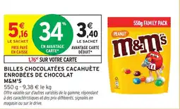 Intermarché Hyper Billes chocolatées cacahuète enrobées de chocolat m&m's offre