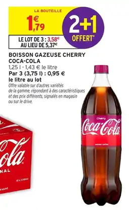 Intermarché Hyper Boisson gazeuse cherry coca-cola offre