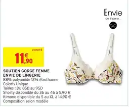 Intermarché Hyper Soutien gorge femme envie de lingerie offre