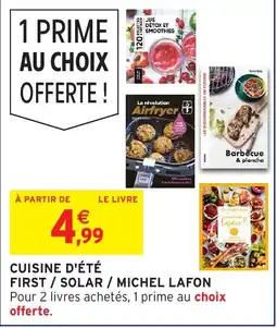 Intermarché Hyper Cuisine d'été first solar michel lafon offre