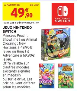 Intermarché Hyper Jeux nintendo switch offre
