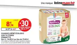 Intermarché Hyper Changes bébé écologic offre