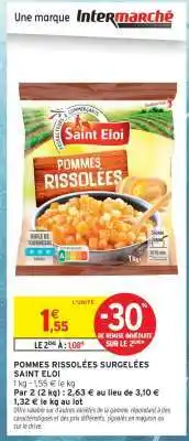 Intermarché Express POMMES RISSOLÉES SURGELÉES SAINT ELOI offre