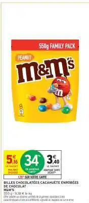 Intermarché Express BILLES CHOCOLATÉES CACAHUÈTE ENROBÉES DE CHOCOLAT offre