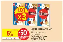 Intermarché Express MIKADO CHOCOLAT AU LAIT offre