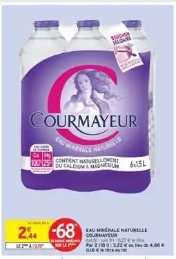 Intermarché Express Eau Minérale Naturelle Courmayeur offre