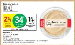 Intermarché Express HOUMOUS L'ATELIER BLINI offre