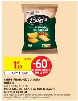Intermarché Express Chips Fromage du Jura Bret's offre