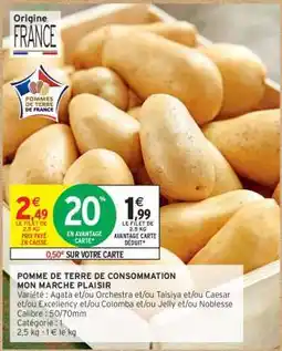 Intermarché Contact POMME DE TERRE DE CONSOMMATION MON MARCHE PLAISIR offre