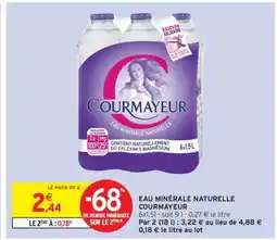 Intermarché Contact Eau Minérale Naturelle Courmayeur offre