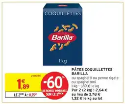 Intermarché Contact Pâtes Coquillettes Barilla offre