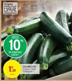 Intermarché Courgette offre