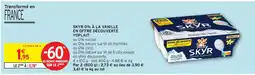 Intermarché SKYR 0% À LA VANILLE EN OFFRE DÉCOUVERTE YOPLAIT offre