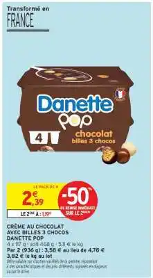Intermarché Danette Pop offre