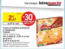 Intermarché Pizza di Pierra Surgelée 4 Fromages Fiorini offre