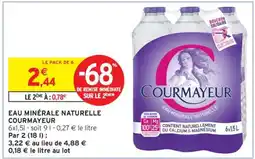 Intermarché Eau Minérale Naturelle Courmayeur offre