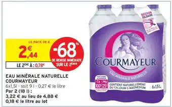 Intermarché Eau Minérale Naturelle Courmayeur offre