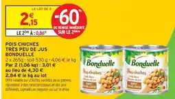 Intermarché Pois Chiches Très Peu de Jus Bonduelle offre