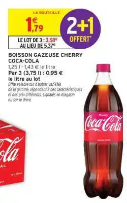 Intermarché BOISSON GAZEUSE CHERRY COCA-COLA offre