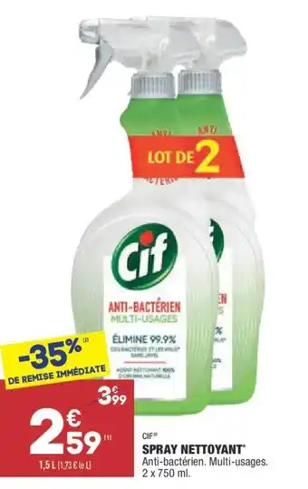 ALDI Spray nettoyant offre